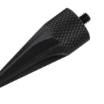 RCBS VLD Deburring Tool, black conical tool with knurled grip and threaded tip
