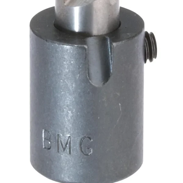 RCBS Trim Mate Carbide Primer Pocket .50 BMG, gray cylindrical tool with threaded base