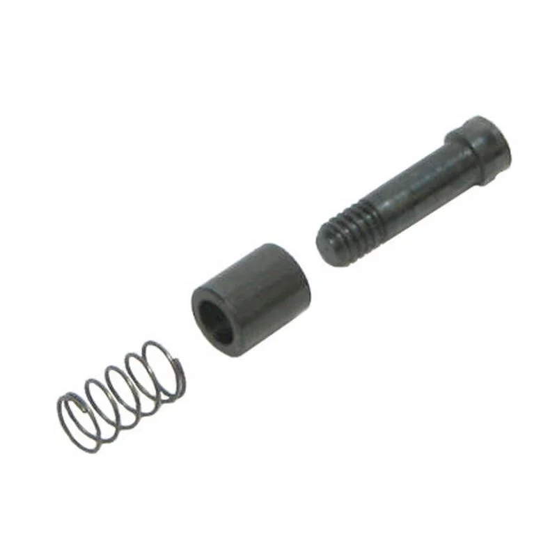 primary-28219 RCBS Primer Plug and Sleeve Small, black plug, sleeve and coiled spring shown disassembled