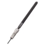 RCBS Exp-Decapping Unit 6mm Taper, angled view of threaded black rod with silver tip