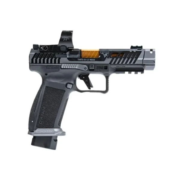 Century Arms Canik TTI Combat Handgun 9mm Luger 18rd Magazines (2) 4.6" Barrel Smoke with MECANIK MO3