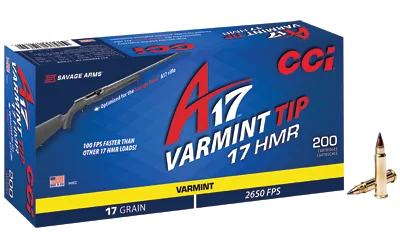 CCI Ammunition CCI A17 17HMR 17GR VARM 200/2000