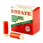 Estate Cartridge Super Sport Shotshells, red box with three red shells