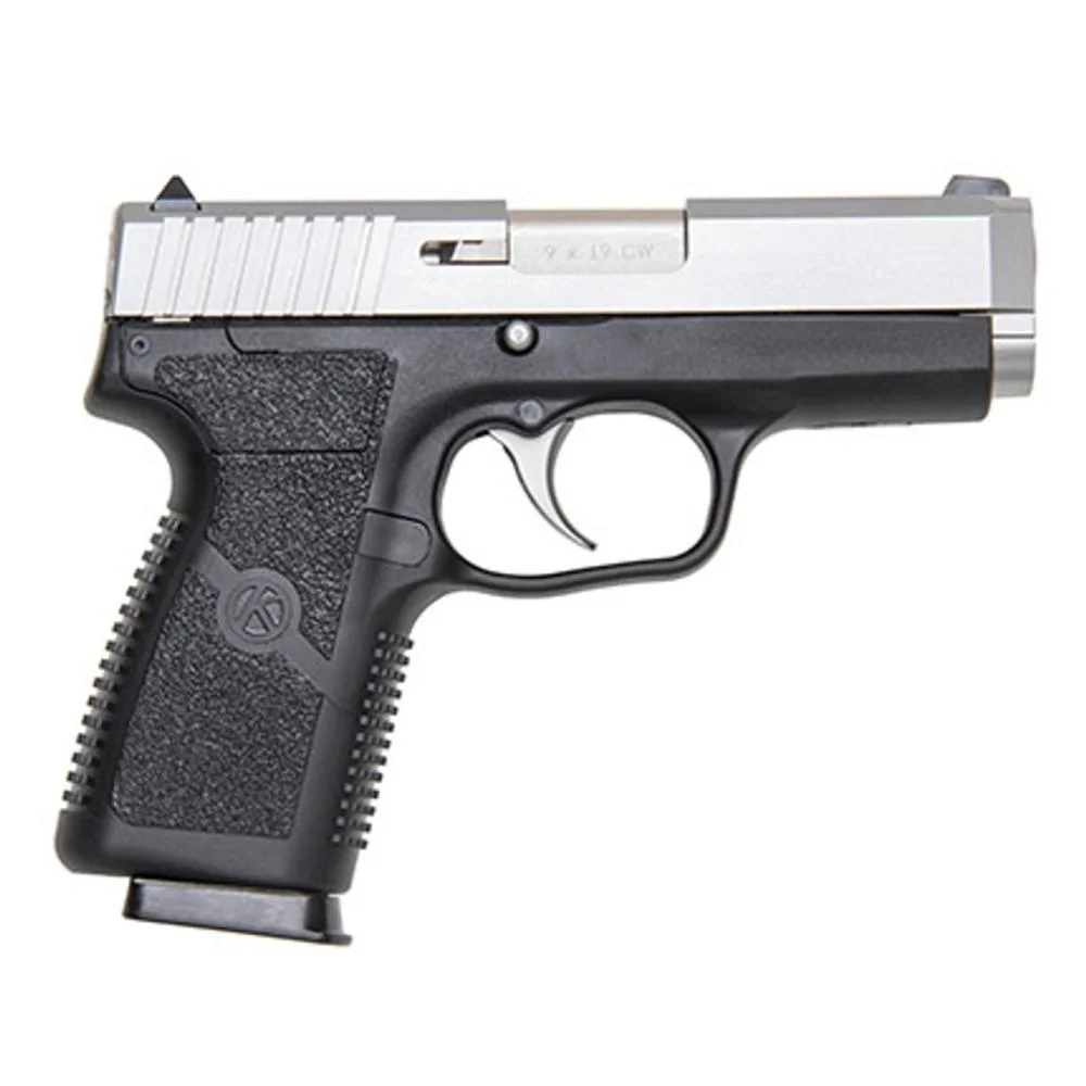 primary-2846 Kahr Arms CW9 Handgun 9mm Luger 7rd Magazine 3.5" Barrel Black with Silver Slide Night Sights