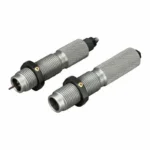 RCBS Safari Full Length Die Set, two silver threaded dies with knurled upper sections