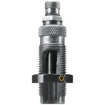 RCBS Taper Crimp Seating Die Only Group B, upright silver and black threaded die