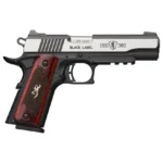 Browning Firearms Browning 1911 380 Black Label Medallion Pro Handgun 380 ACP 8rd Magazine 3.625" Barrel Black with Silver