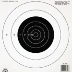 Champion Official NRA Targets B-16 white paper target with black concentric bullseye rings
