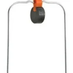 Champion DuraSea Spinner Target, orange varmint silhouette on metal frame, front view