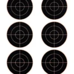 Champion VisiShot Targets 3" Bull's Eye Targets - 8.5" X 11" 10/Pack