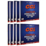 CCI Standard Primers #450 Mag Small Rifle, ten blue and white retail boxes in two rows