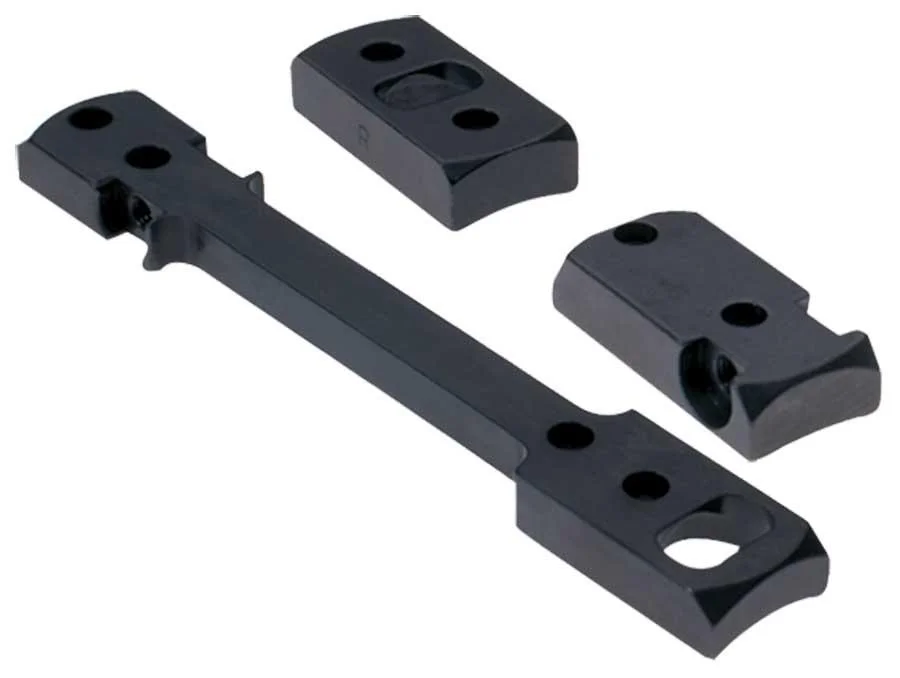 primary-28932 Weaver 1-Piece Grand Slam Steel Dovetail Scope Base, black angled view with mounting holes