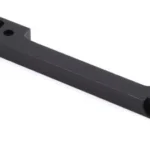 Weaver Grand Slam scope base, black angled top view with mounting holes