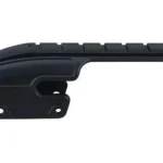 Weaver No Gunsmith Shotgun Saddle Mount matte black, right-side view with top rail