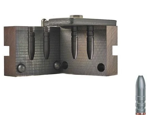 RCBS Soft Point Rifle Bullet Mould open double-cavity metal mould with cast bullet