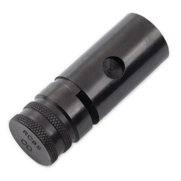 RCBS Little Dandy Powder Rotor #16, black angled view with knurled numbered end
