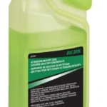RCBS case cleaning solution concentrate in translucent green dual-neck bottle, front view