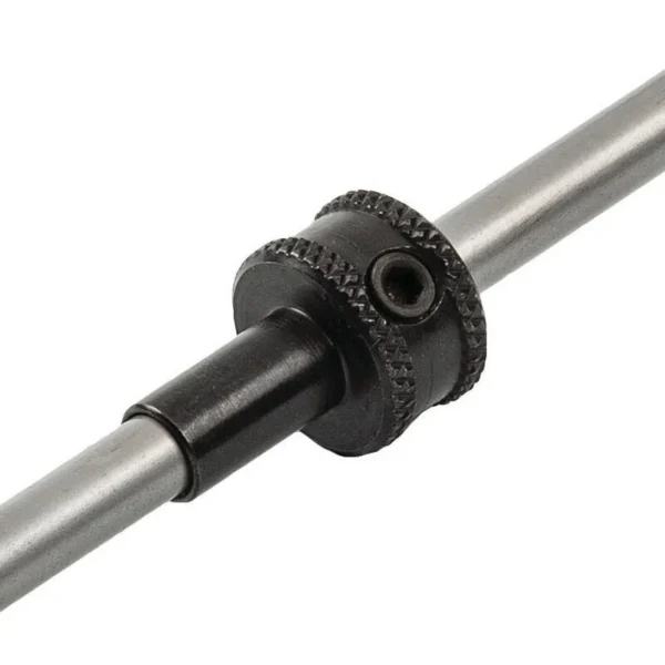 RCBS Flash Hole Deburring Tool Case Pilot Stop Only, black knurled stop on silver shaft