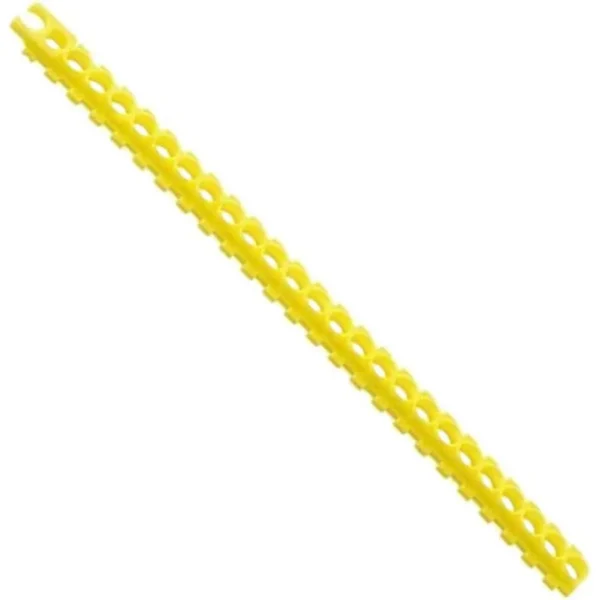 RCBS APS Unprimed Primer Strips Small Rifle Yellow, strip shown diagonally