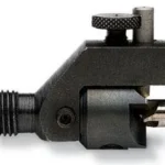 RCBS Trim Pro 3-Way Cutter, black side view with threaded shaft and adjustment knob