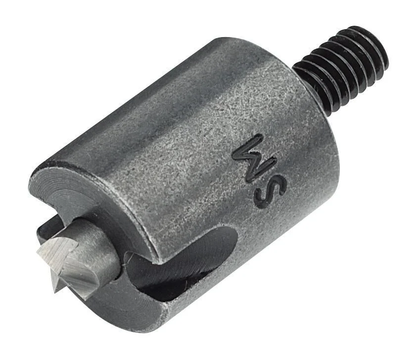 primary-29396 RCBS Trim Mate Primer Pocket Uniformer, small grey cylindrical tool with threaded shank
