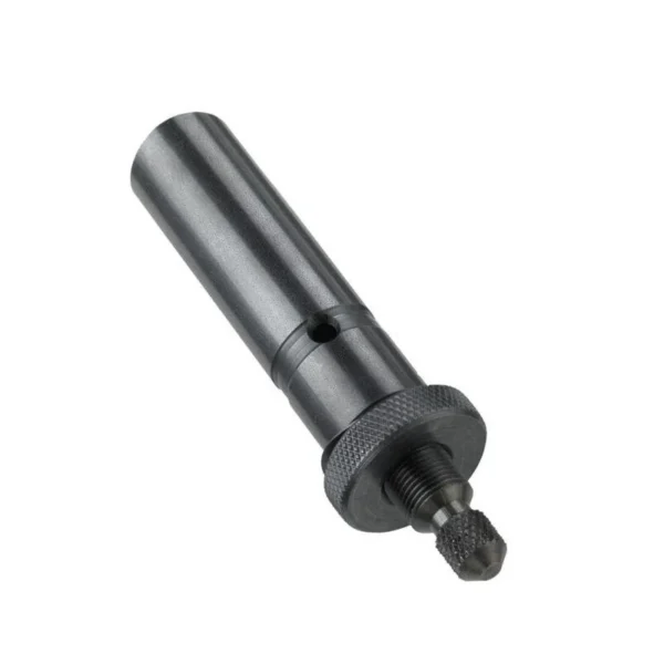 RCBS Quick Change Metering Screw Assembly, angled view of black cylindrical metal part