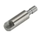RCBS Case Neck Turner Pilot / Reamer .35 cal silver metal tool, angled side view