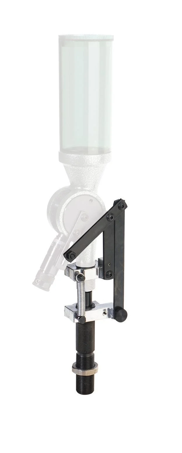 primary-29426 RCBS Case Activated Linkage Kit, front view with translucent reservoir, black linkage and metal fittings