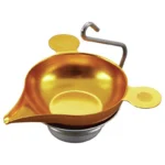 RCBS Metal Scale Pan for RCBS Mechanical M500 Reloading Scale, gold pan with hanger