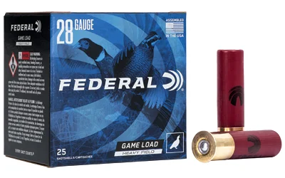 Federal Cartridge Co. Federal Game-Shok Upland Game Hi Brass Load Shotshells 28 ga 2-3/4" 1 oz 1220 fps #7.5 25/ct