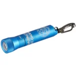 Streamlight C.O.P.S. Nano Light II Flashlight, blue cylindrical light with black key clip