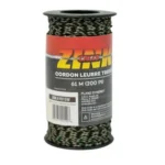 AVIAN Zink Braided Decoy Cord green and black braided cord on a labeled spool