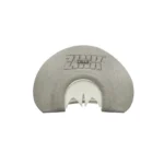 AVIAN Zink Signature Series Snake Tongue Mouth Call, grey front view with exposed reeds