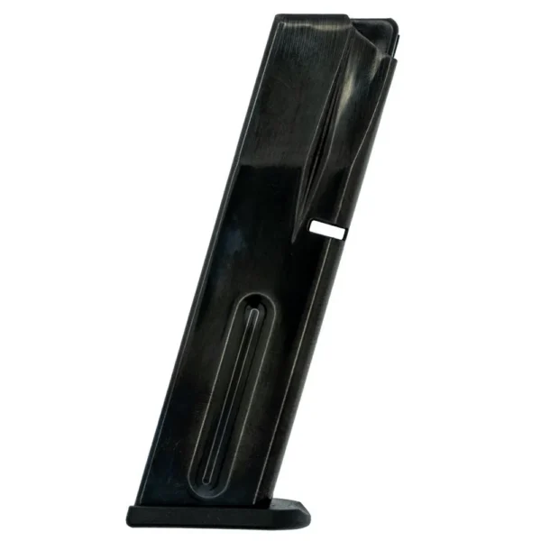 Beretta 80X Cheetah Handgun Magazine, black magazine shown in angled side view