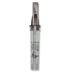 Haydel's Dove Call, upright view with clear barrel and dark mouthpiece