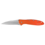 Kershaw Knives Kershaw Leek Folding Knife 3" Drop Point Blade Orange