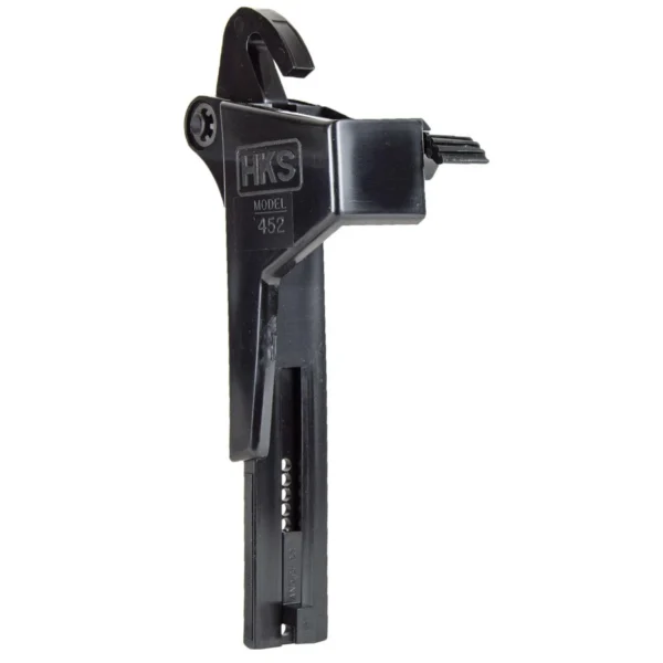 HKS Magazine SpeedLoader Para Ordnance Caspian Adjustable, black loader in side view