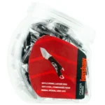 Kershaw Cinder Multi-Tool Folding Knife, clear fishbowl display filled with black folding tools