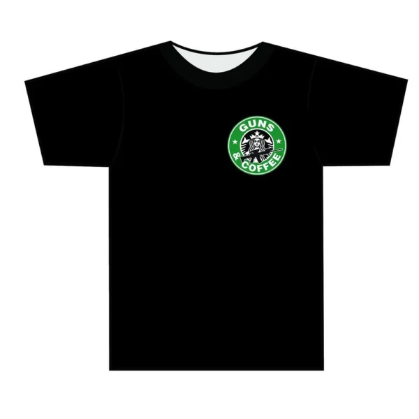 Tuff Products Guns and Coffee Short Sleeve Shirt OD Green XL