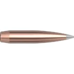 Hornady Aluminum A-Tip Match copper-coloured pointed bullet, side view