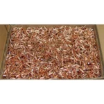Hornady Traditional / FMJ Rifle Bullets, overhead view of loose copper-colored bullets