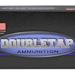 DoubleTap Ammunition DBLTAP 308WIN 175GR HPBT 20/500, black box front with purple stripe