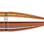 Hornady SST bullet, copper-coloured side view with red polymer tip and cutaway-style section