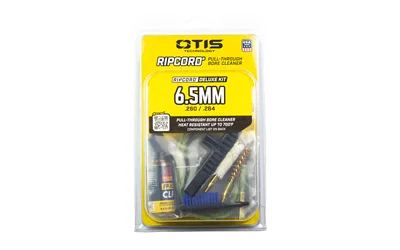 OTIS .260/6.5CAL RIPCORD DELUXE KIT in yellow and clear retail packaging, front view