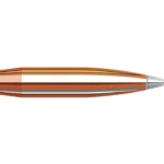 Hornady A-TIP Match rifle bullet, side cutaway showing copper jacket and aluminum tip