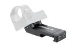 Viridian PINCH Adjustable Offset Mount, black adapter with translucent optic attached