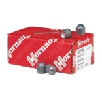 Hornady 50 cal 240 gr PA Conical Muzzleloader Bullets, red box with four gray bullets