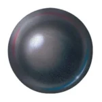 Hornady Muzzleloader Lead Round Balls, dark gray round ball with subtle red and blue reflections