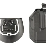 BLACKHAWK BH OMNIVORE L2 HLSTR TLR 1/2 RH BK, black holster with belt mount shown separately