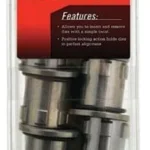 Hornady Lock-N-Load Die Bushing, clear 10-pack with stacked black and silver bushings